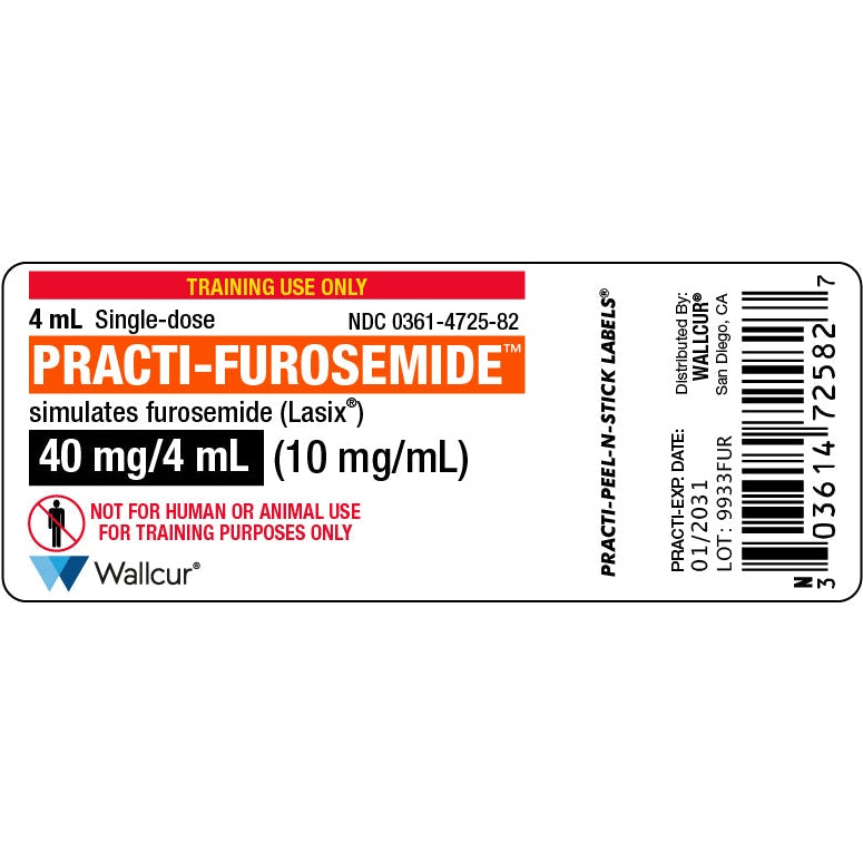 Wallcur-Practi-Furosemide Lasix Label-MedTech-2